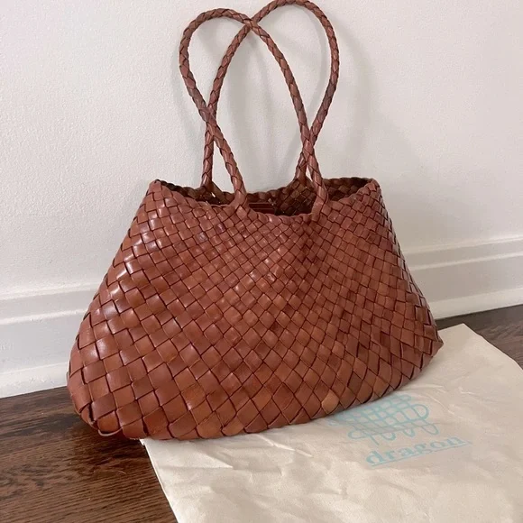 Dragon Diffusion Brown Woven Tote - Picture 11 of 14